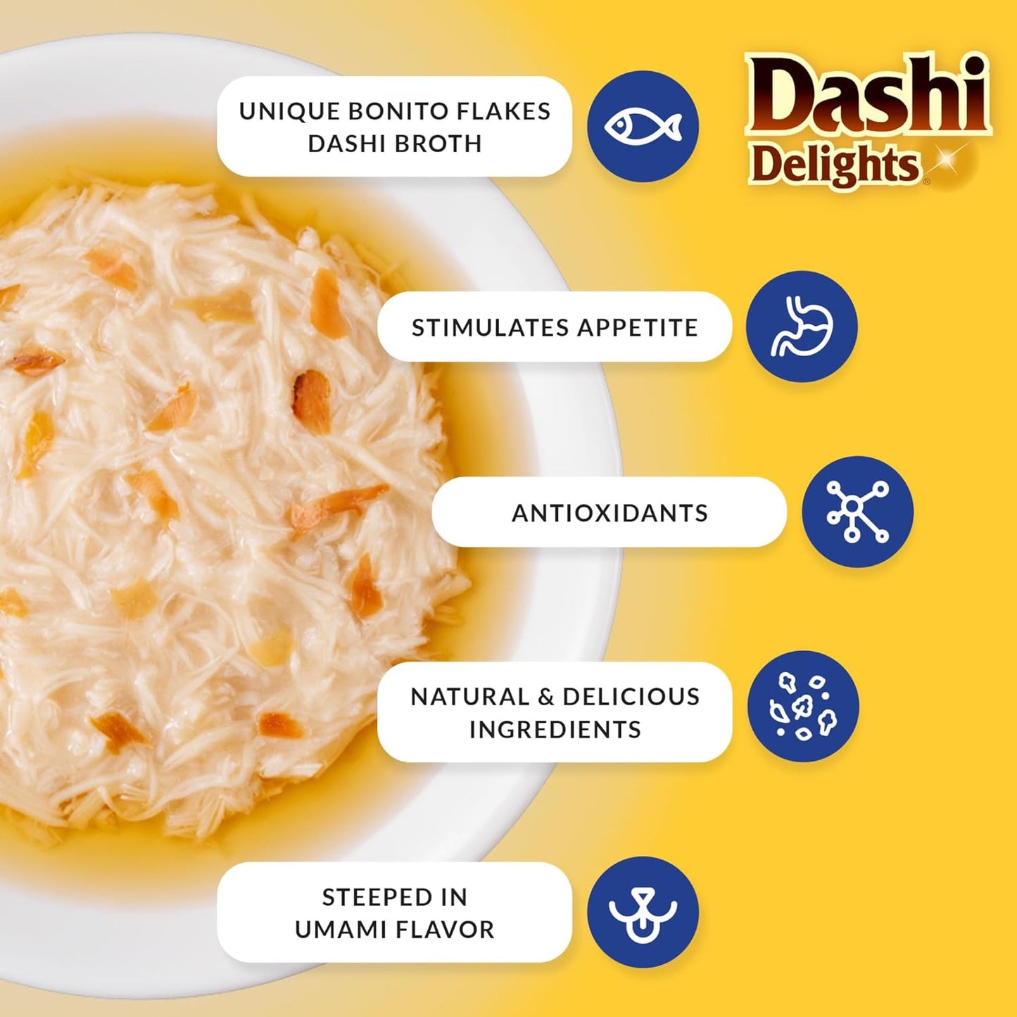 Dashi Delights Tuna Variety Pack for Cats (12 Cups X 70 G)