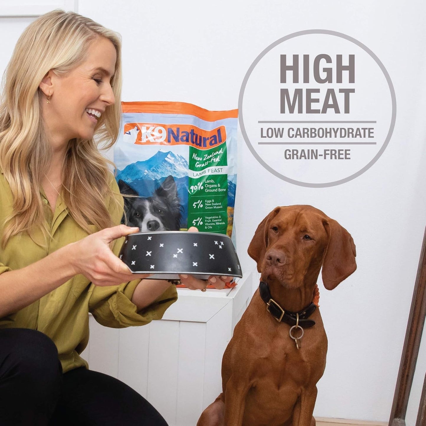 Grain-Free Freeze Dried Dog Food, Hoki & Beef 500G