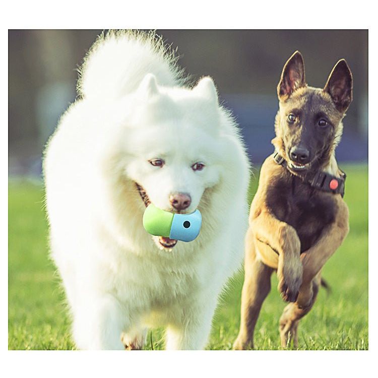 2 Pcs Light Green And Green Interactive Pet Treat Dispensing Ball - Food-Grade Silicone Rolling Toy for Dogs with 1.5 cm Leakage Hole