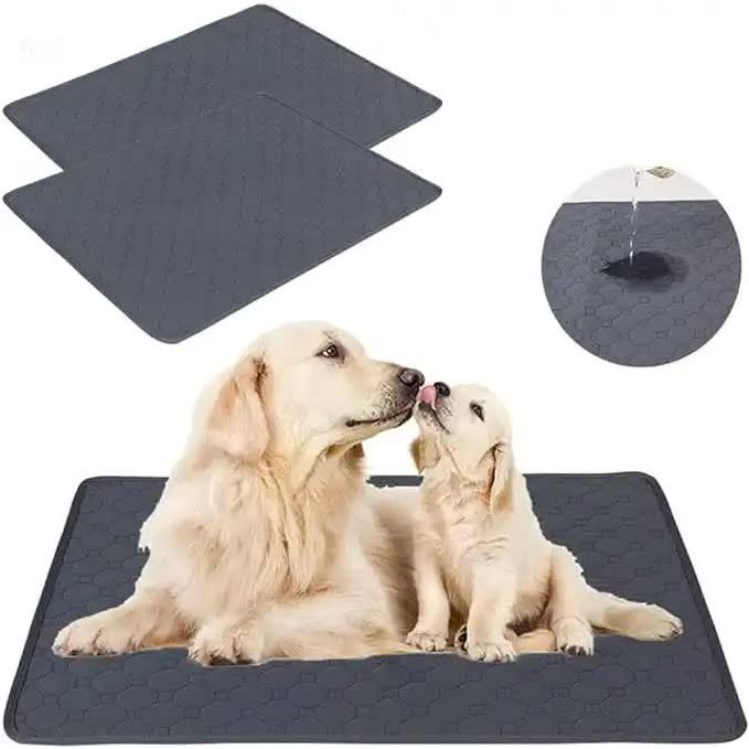2 PCS Washable Waterproof Pet Pad -Non-Slip, Absorbent, Reusable Mat for Dogs and Cats XL(150*90cm)