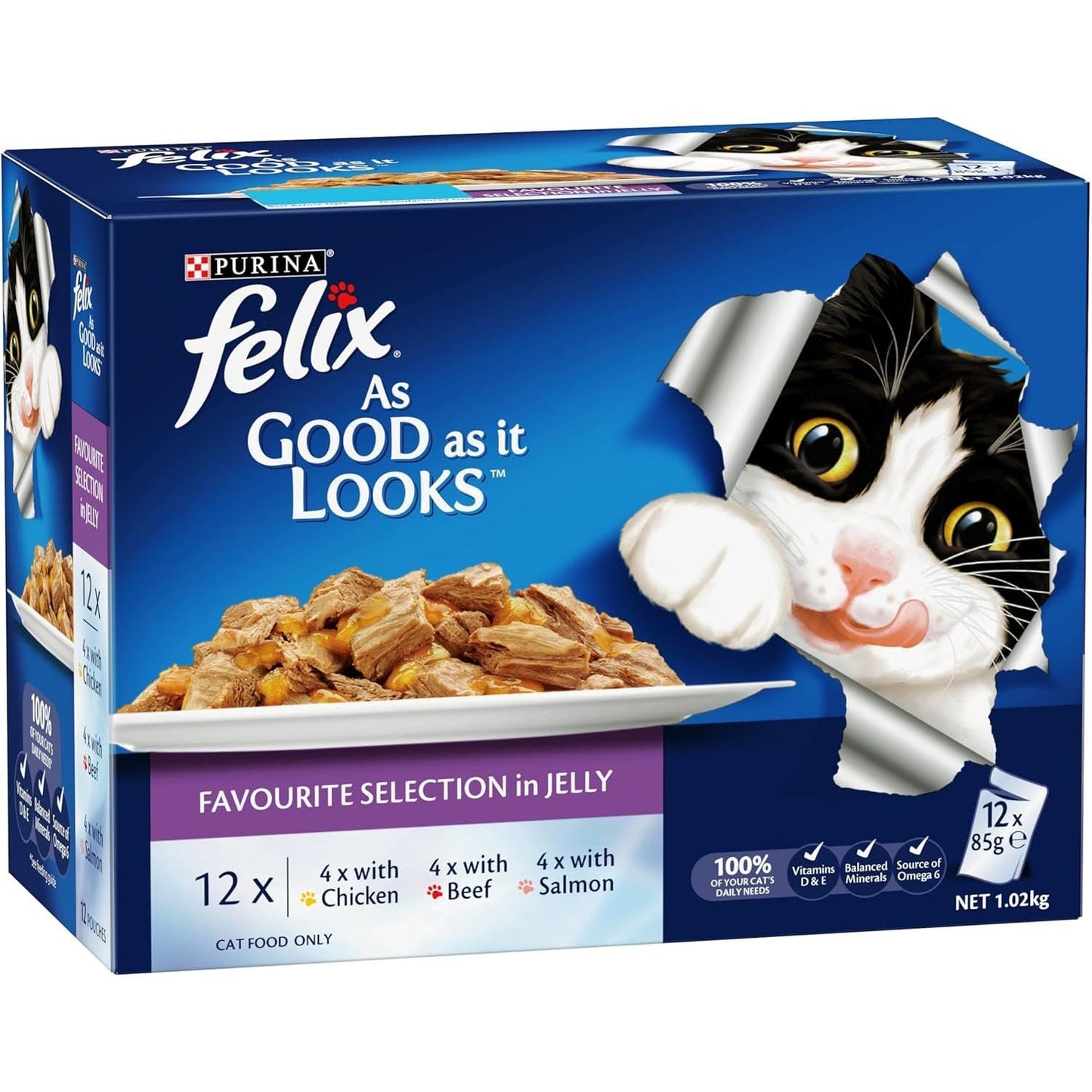 as Good as It Looks Adult Wet Cat Food Favourites Selection 60X85G