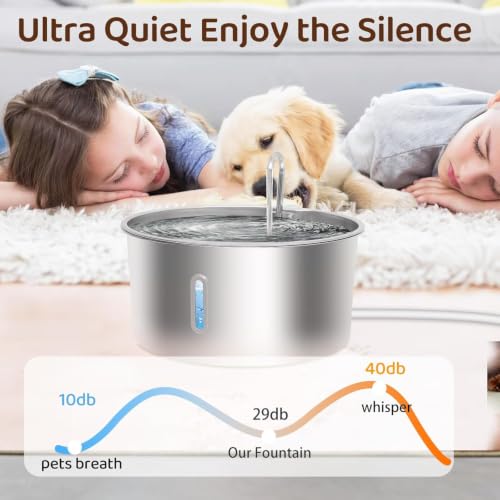 Dog Water Fountain for Large Dogs
