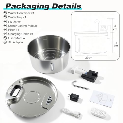 Dog Water Fountain for Large Dogs
