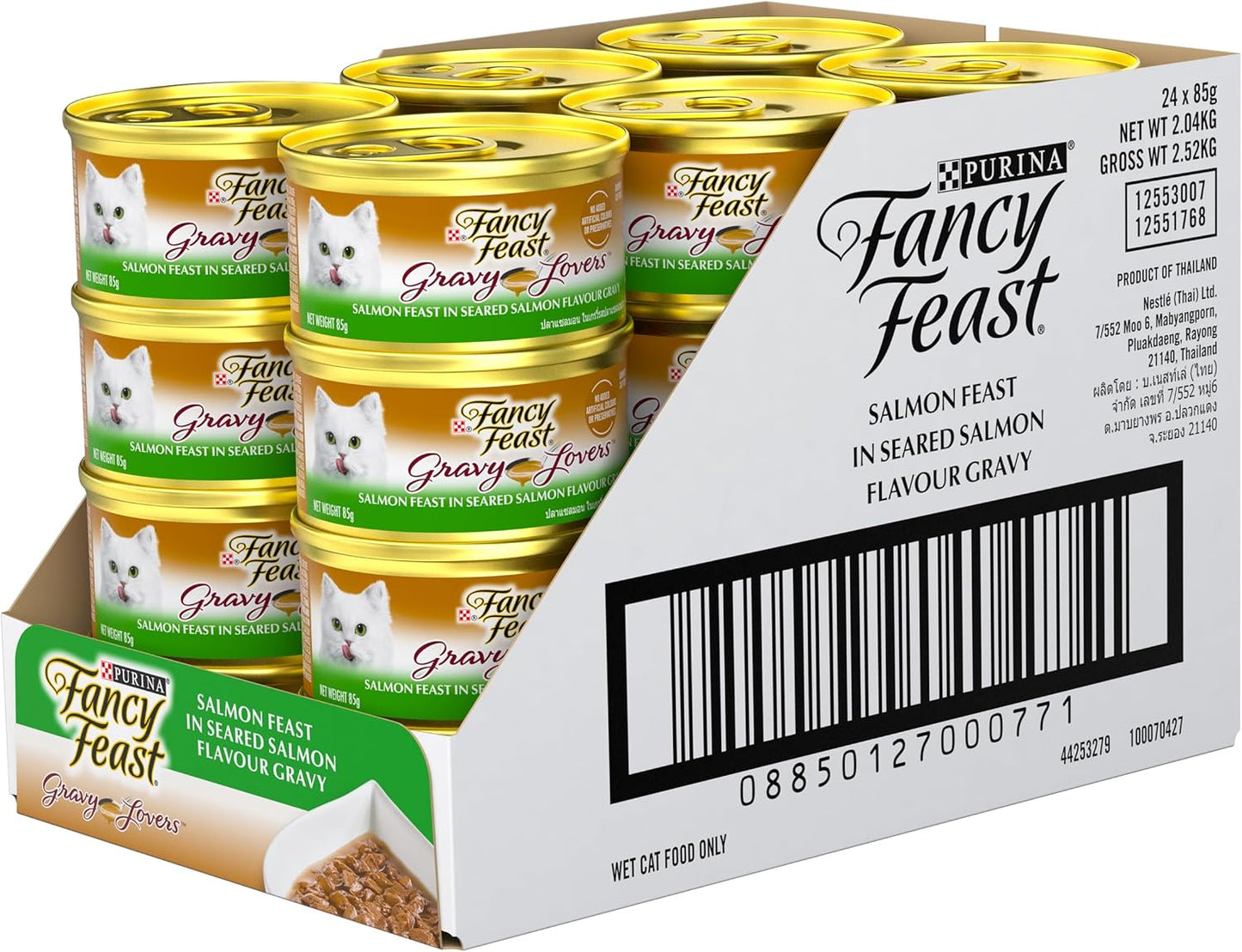FANCY FEAST Gravy Lovers Adult Wet Cat Food Seared Salmon in Gravy 24X85G