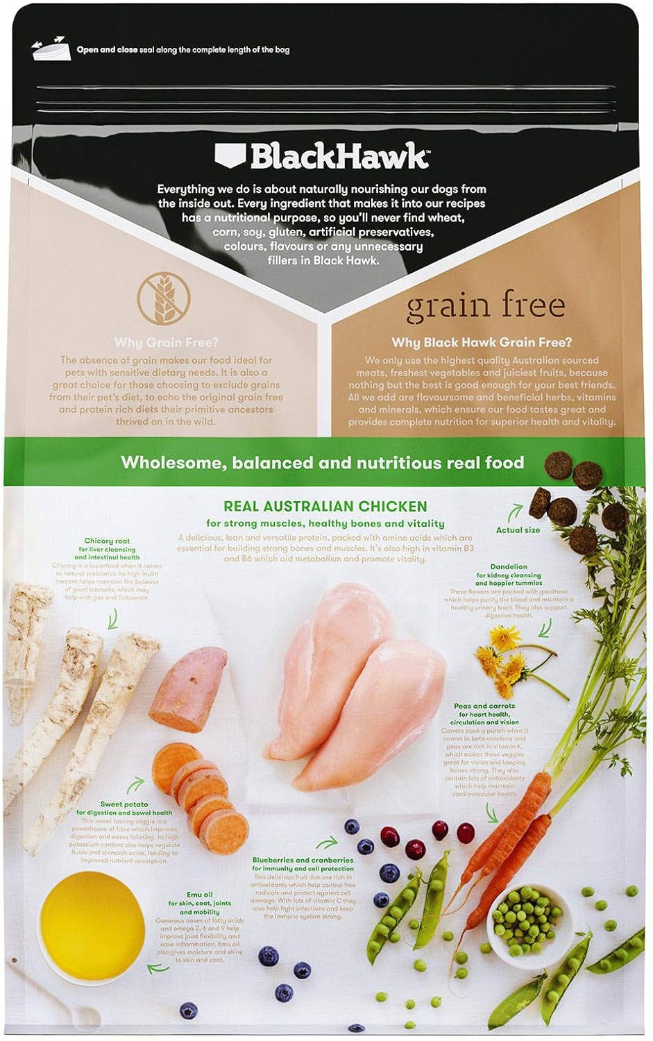 '- Grain Free, Adult and Senior Dog Food, Chicken, 2.5 Kg