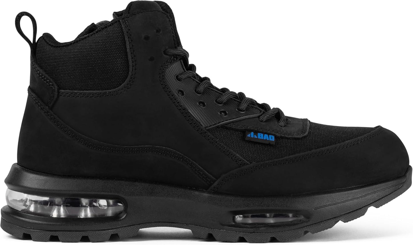 Flight Zip Side Safety Work Boots for Tradies - Premium Tasmanian Leather, Steel Toe Cap, and Innovative AIR Sole Cushioning | Orthopaedic Innersole, Lightweight, & Durable Safety Boots