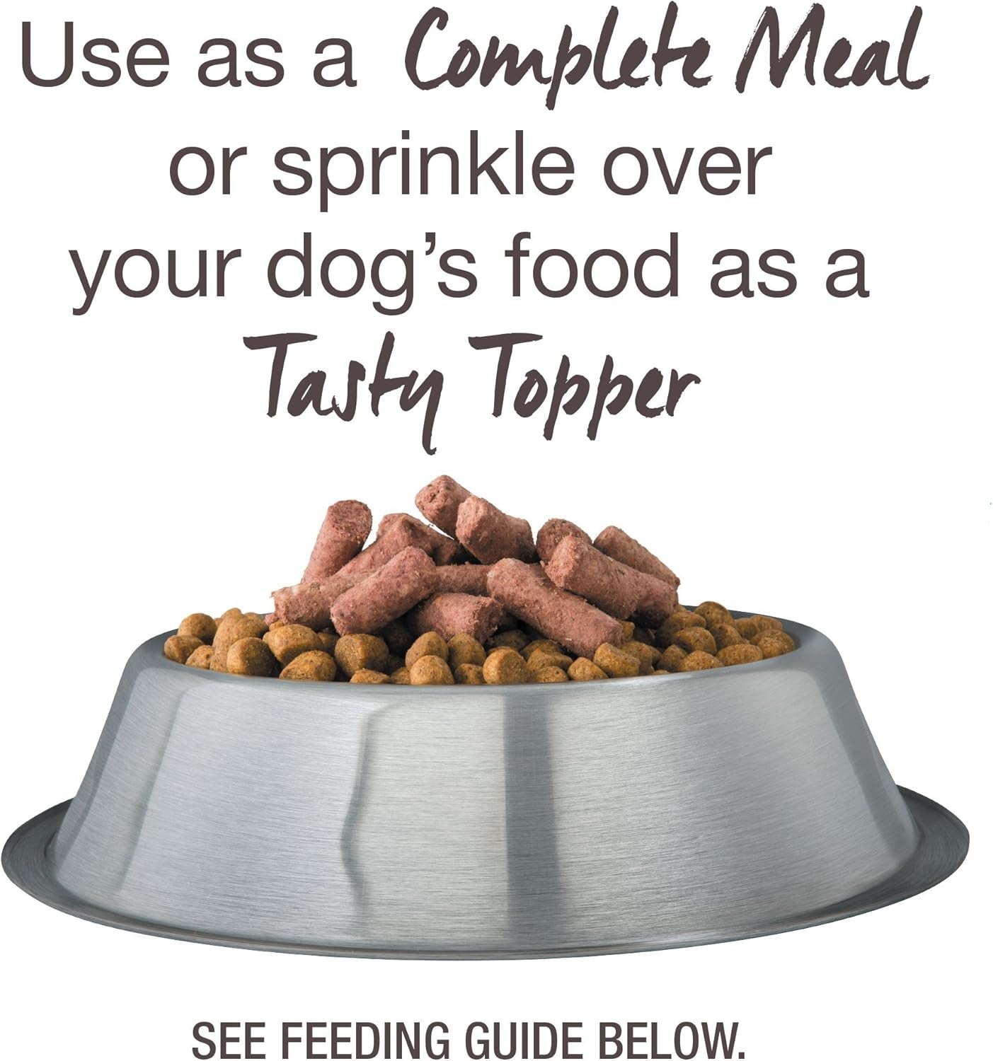 Grain-Free Freeze Dried Dog Food, Hoki & Beef 500G
