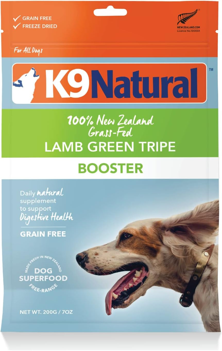 Grain-Free Freeze Dried Dog Food Supplement Booster (Lamb Green Tripe, 200G)