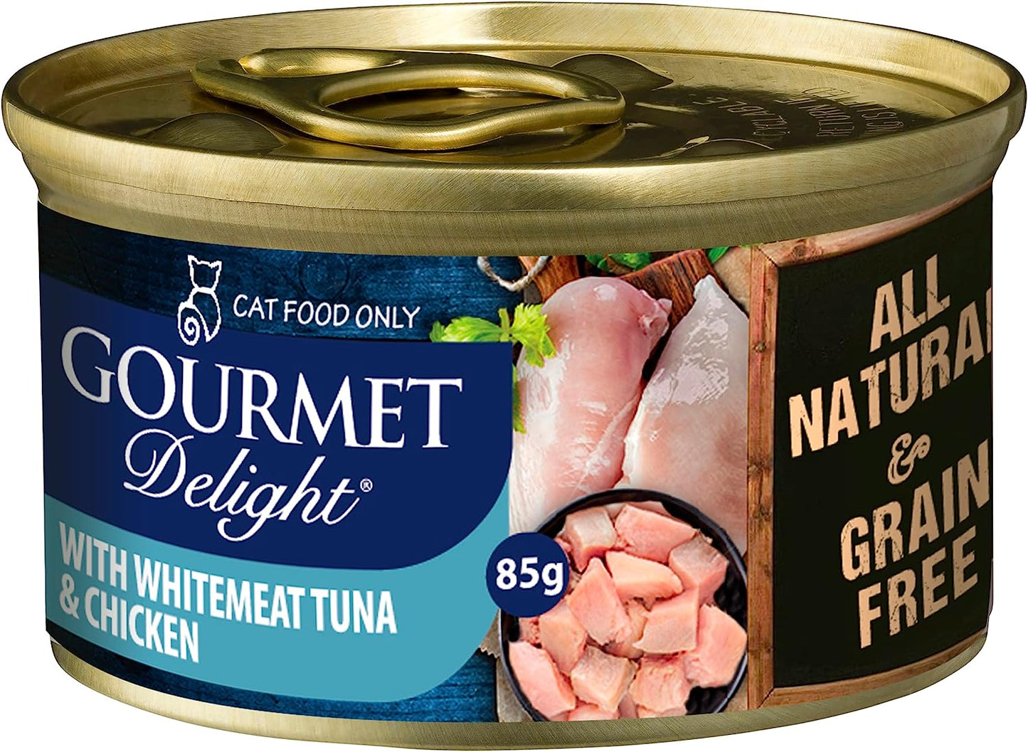Cat Pet Food Whitemeat Tuna and Chicken Breast, 24 X 85G, 24 Piece
