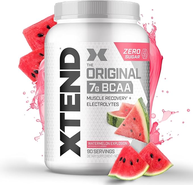 Scivation Xtend BCAA Powder, Branched Chain Amino Acids, BCAAs, Watermelon, 90 Servings