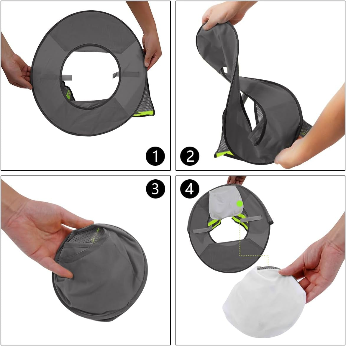 Hard Hat Sunshield - Upgrade Full Brim Neck Sunshade Cover with Reflective Strip for Hardhats