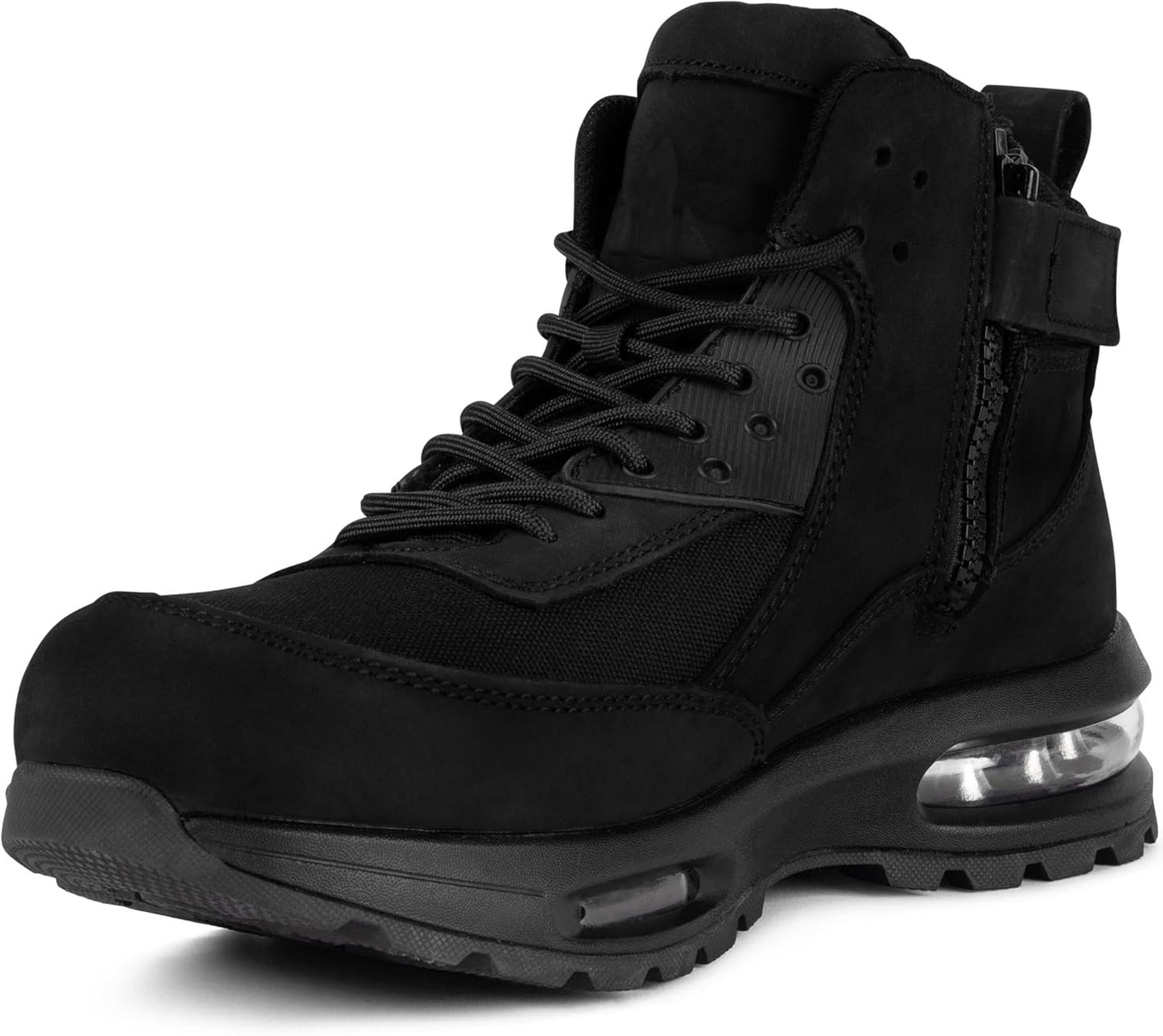 Flight Zip Side Safety Work Boots for Tradies - Premium Tasmanian Leather, Steel Toe Cap, and Innovative AIR Sole Cushioning | Orthopaedic Innersole, Lightweight, & Durable Safety Boots