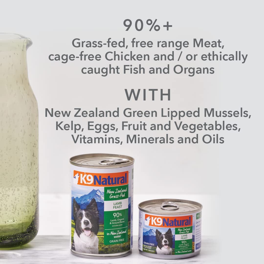 Bpa-Free & Gelatin-Free Canned Dog Food, Lamb 370G 12 Pack