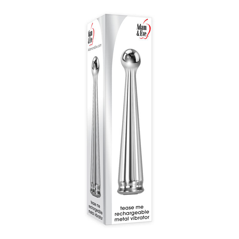 Adam & Eve Tease Me Rechargeable Metal Vibrator