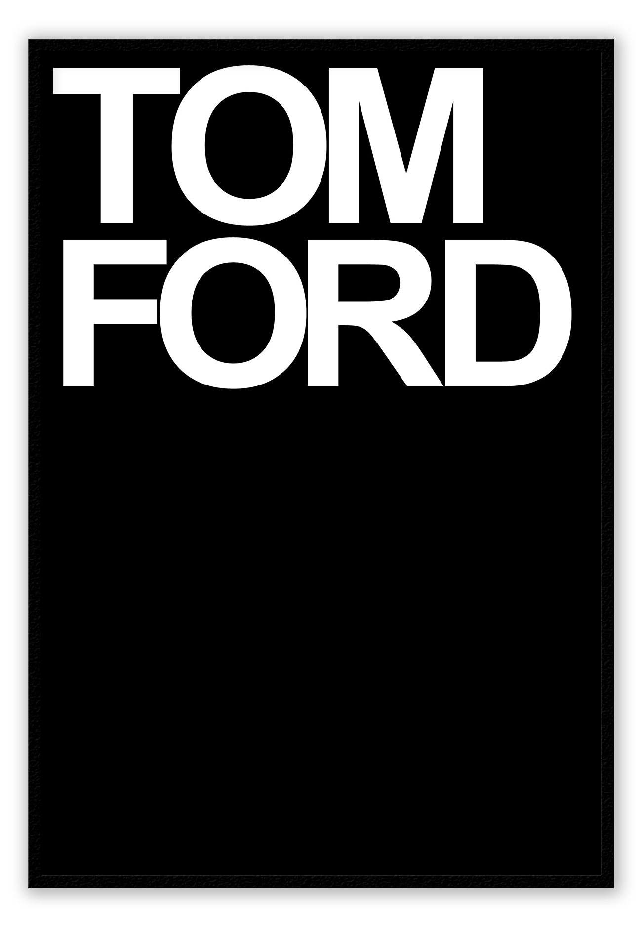 A black and white fashion wall art of tomford fashion book cover.