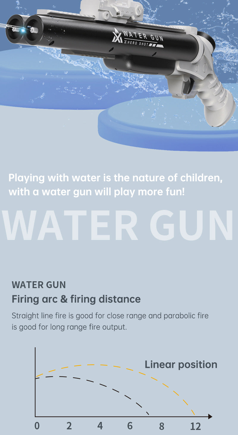 Double Tube Electric Water Gun – Ultimate Outdoor Splash Toy