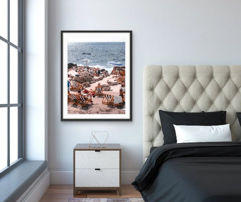 Italian Coast Umbrella Photographic Print
