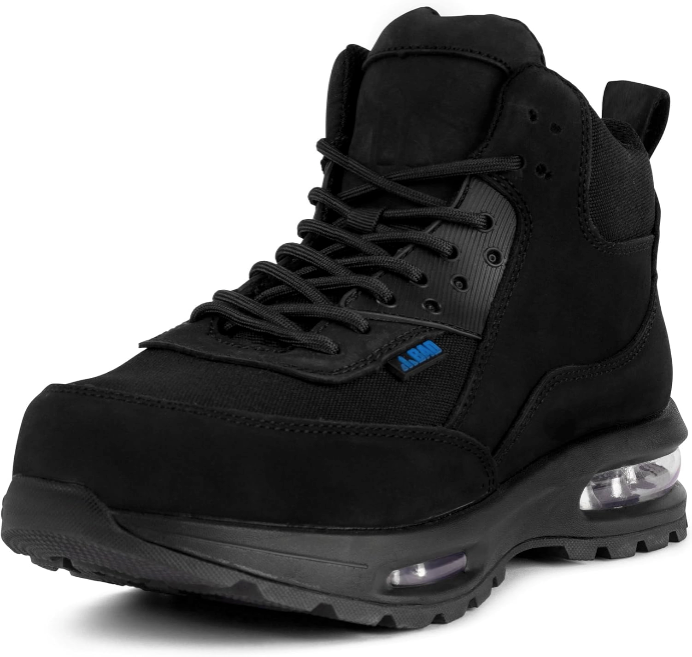 BAD WORKWEAR Flight Side Zip Safety Work Boots With AIR Sole for Tradies