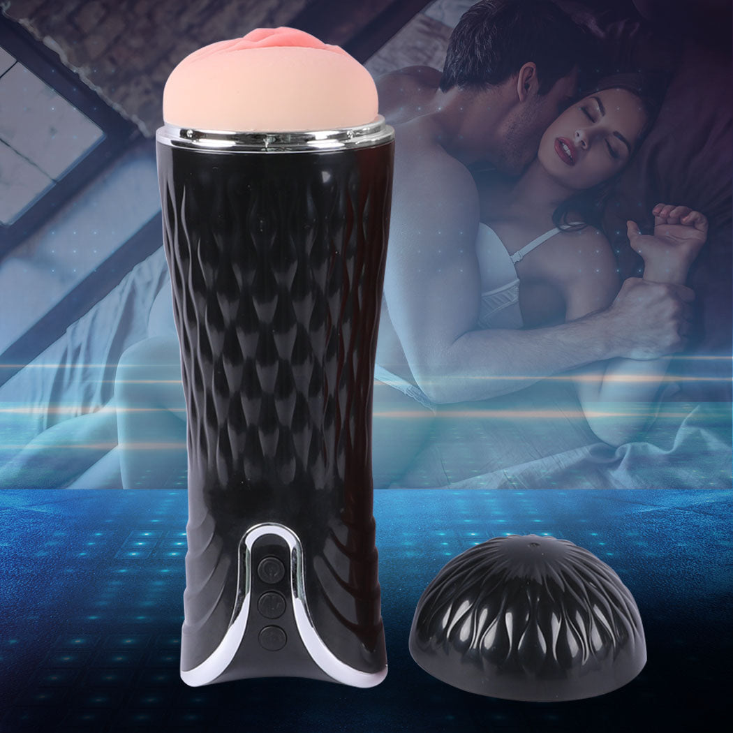 Masturbation Cup Vibrating Masturbator Adult Automatic Stroker Male Sex Toy