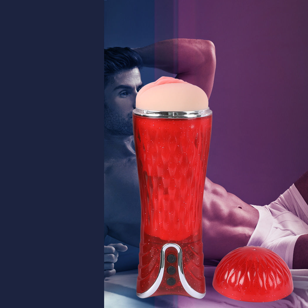 Masturbation Cup Vibrating Masturbator Adult Automatic Stroker Male Sex Toy