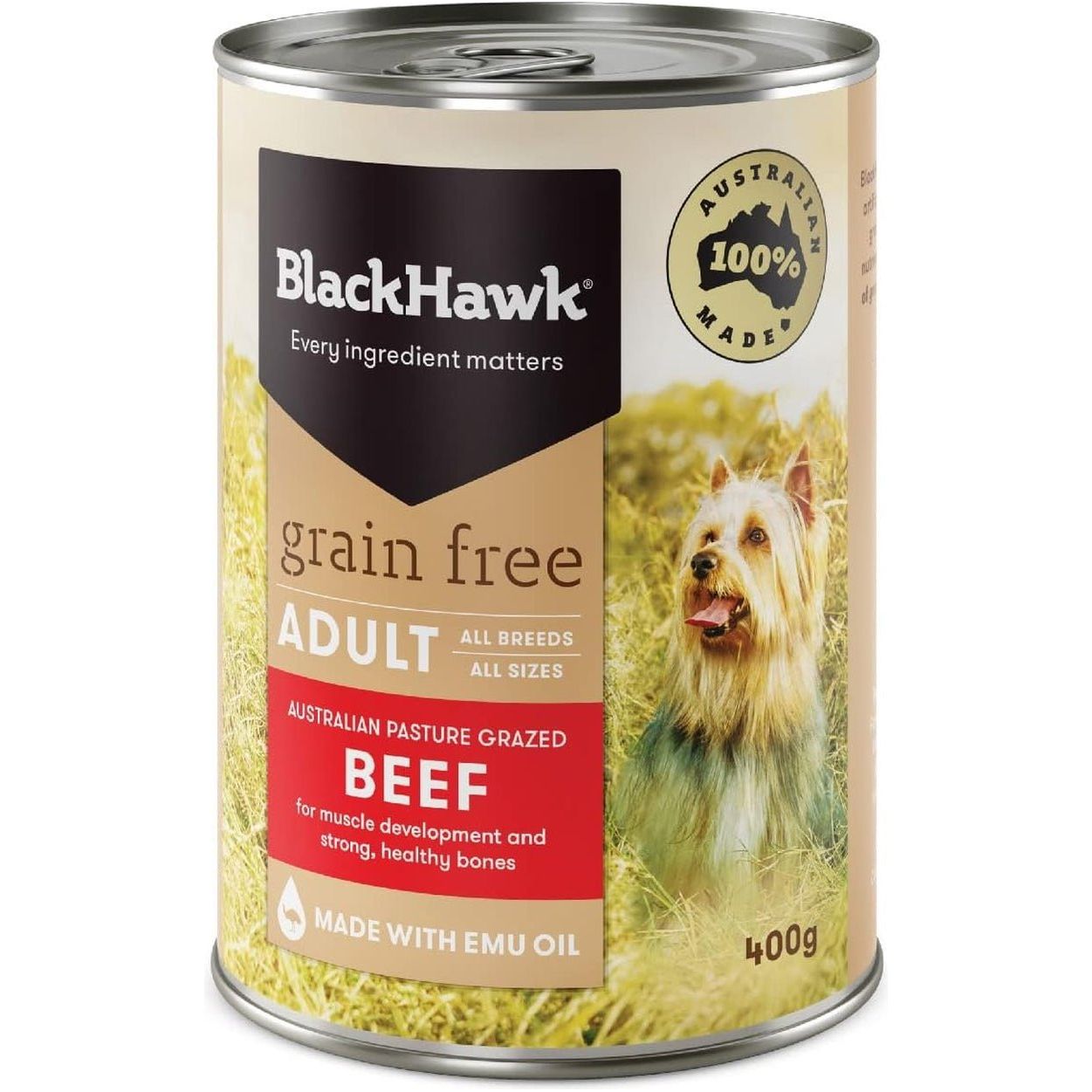 Adult All Breed Grain Free Beef Wet Dog Food 400 G (Pack of 12)