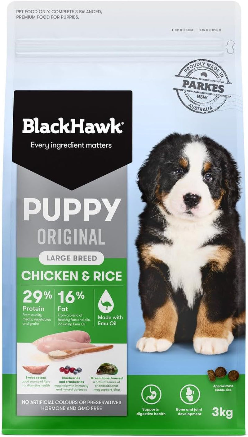 Puppy Large Breed Chicken and Rice Dry Dog Food 3 Kg