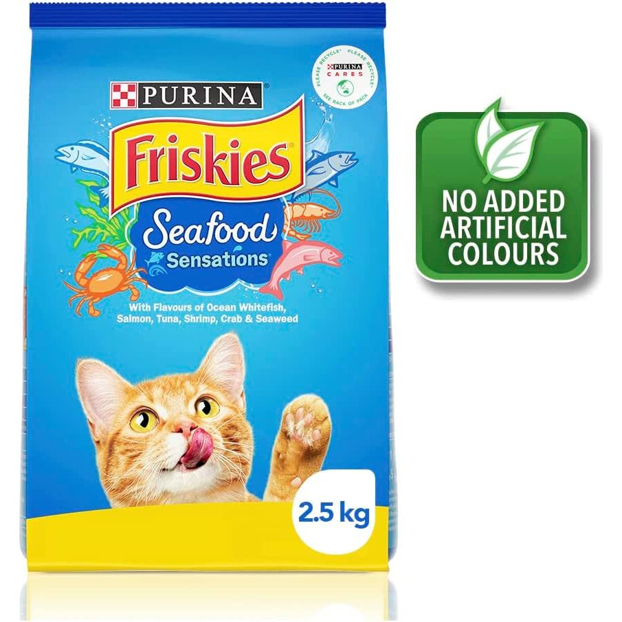 FRISKIES Adult Dry Cat Food Seafood Sensations 2.5Kg
