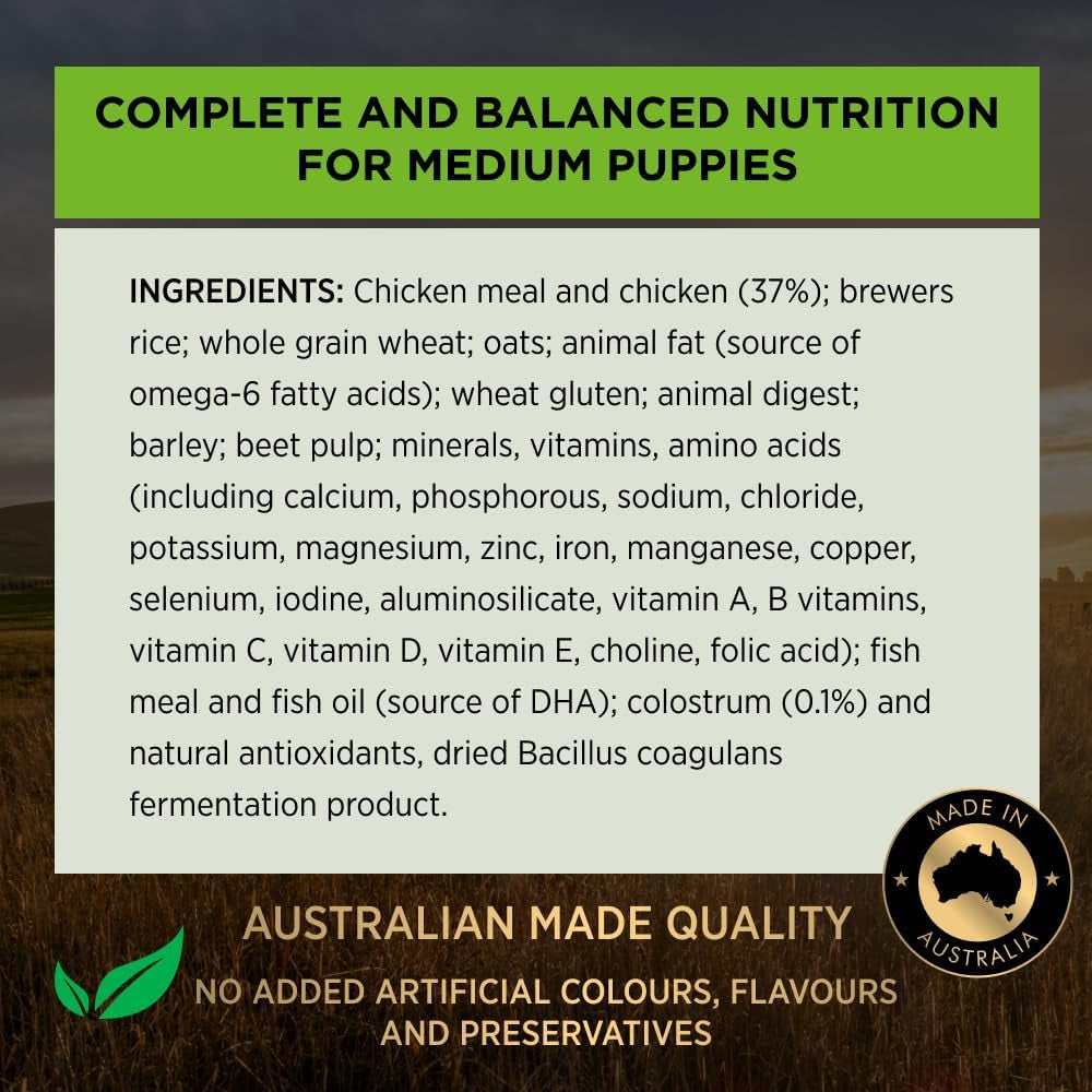 Proplan Puppy Medium Breed Chicken Dry Dog Food 15Kg