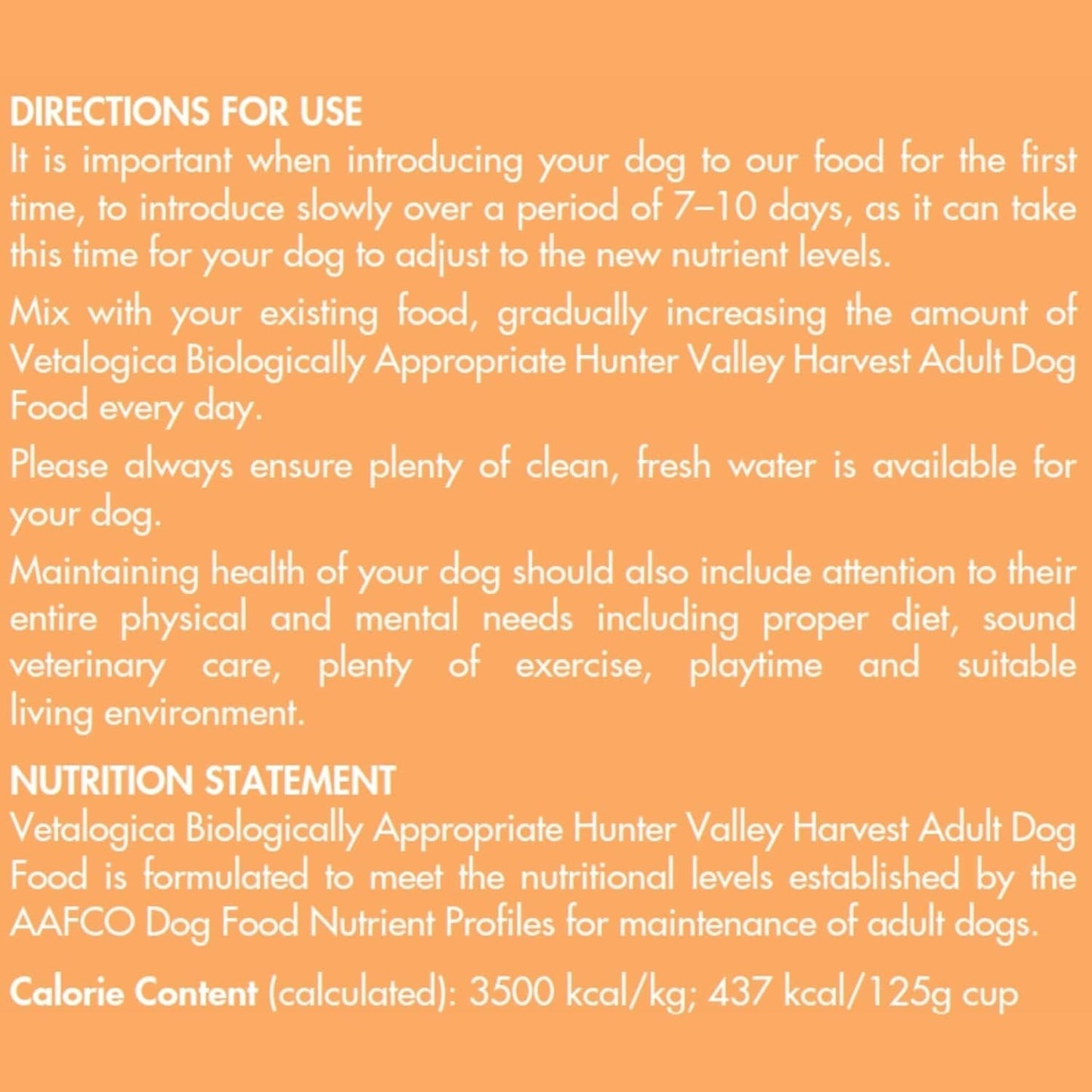 Biologically Appropriate Hunter Valley Harvest Grain Free Adult Dry Dog Food 3 Kg