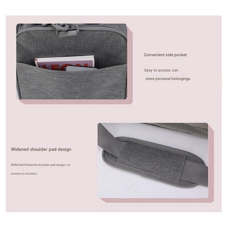 Black Portable Pet Travel Carrier Bag - Foldable, Durable, and Comfortable for Small Dogs & Cats 45cmx30cmx30cm