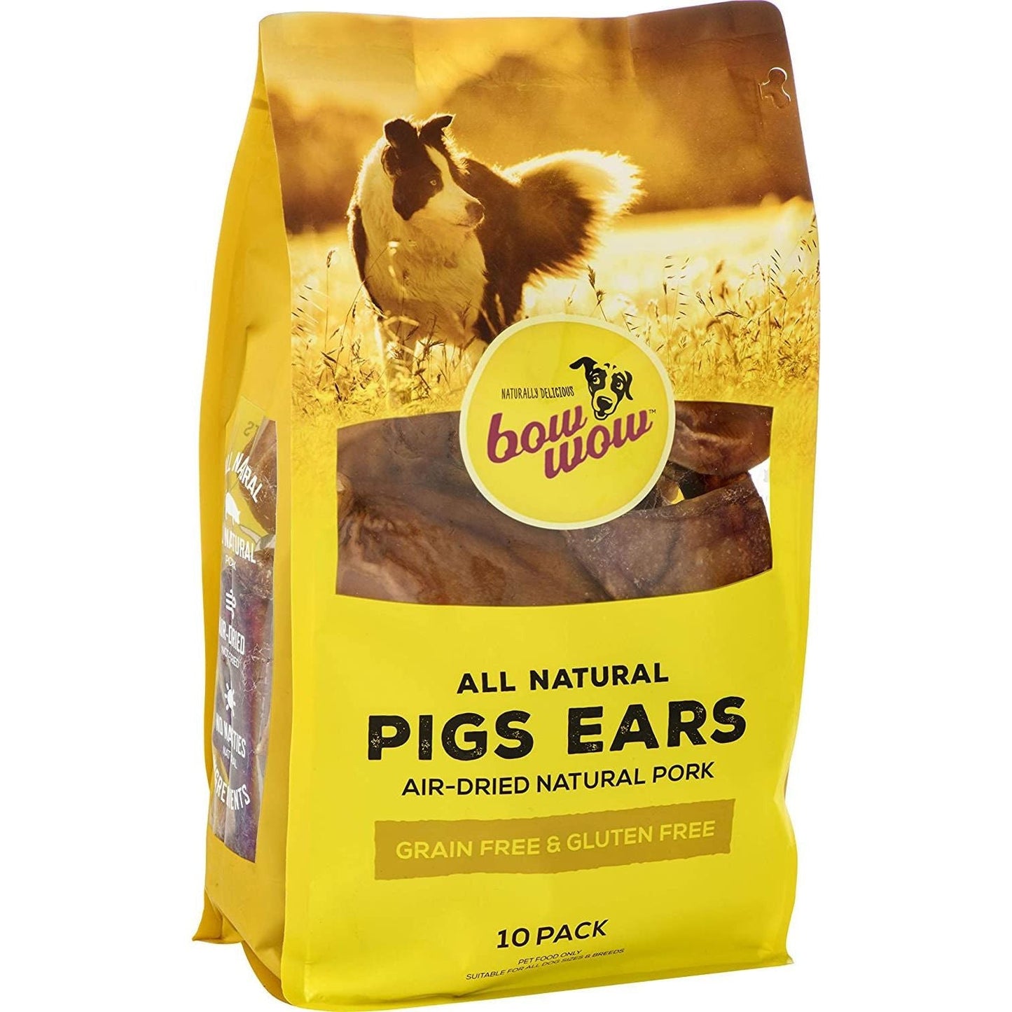 Bow Wow- Pigs Ears Dog Treats, 10 Pack