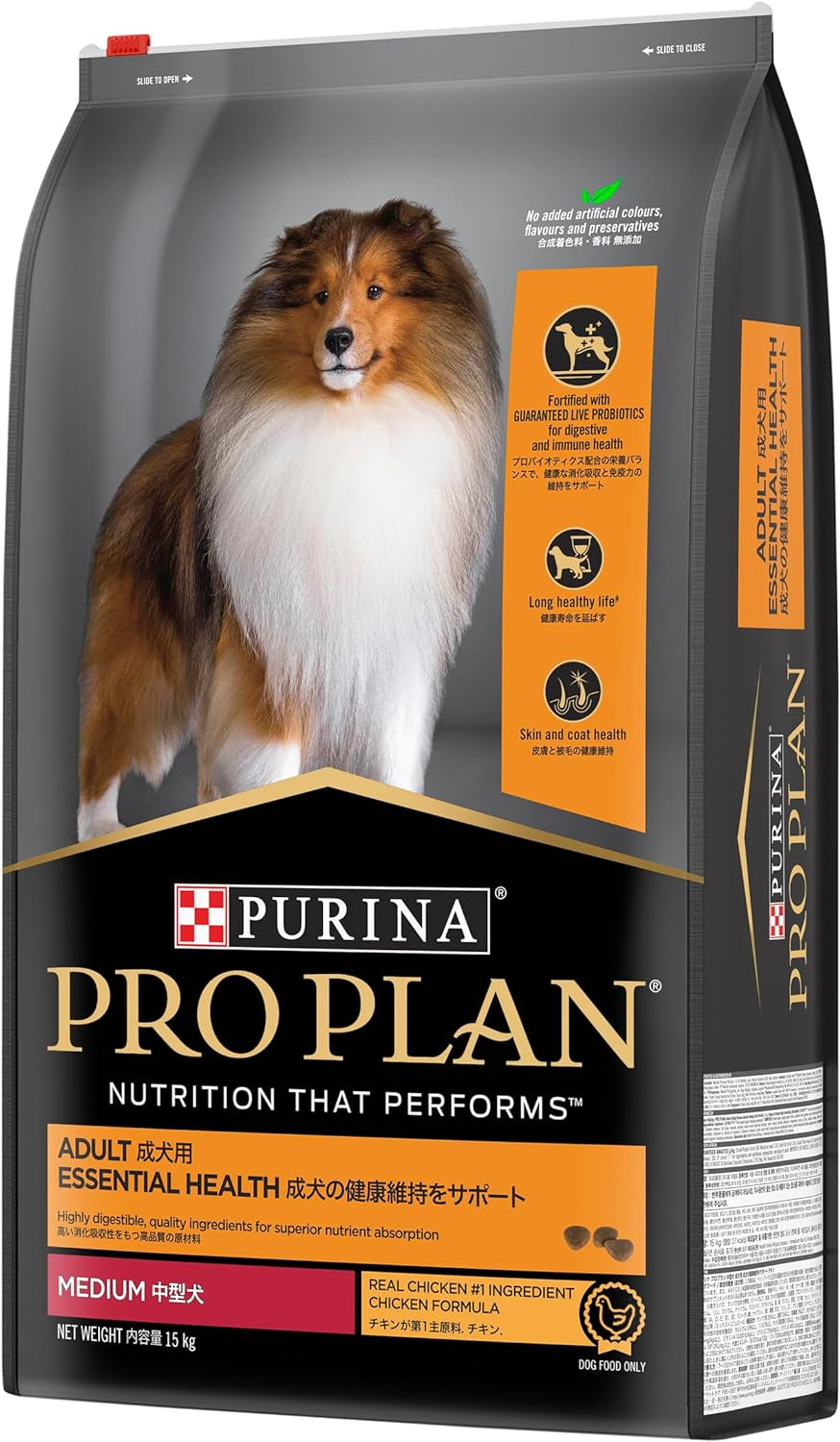 Proplan Adult Medium Breed Chicken Dry Dog Food 15Kg