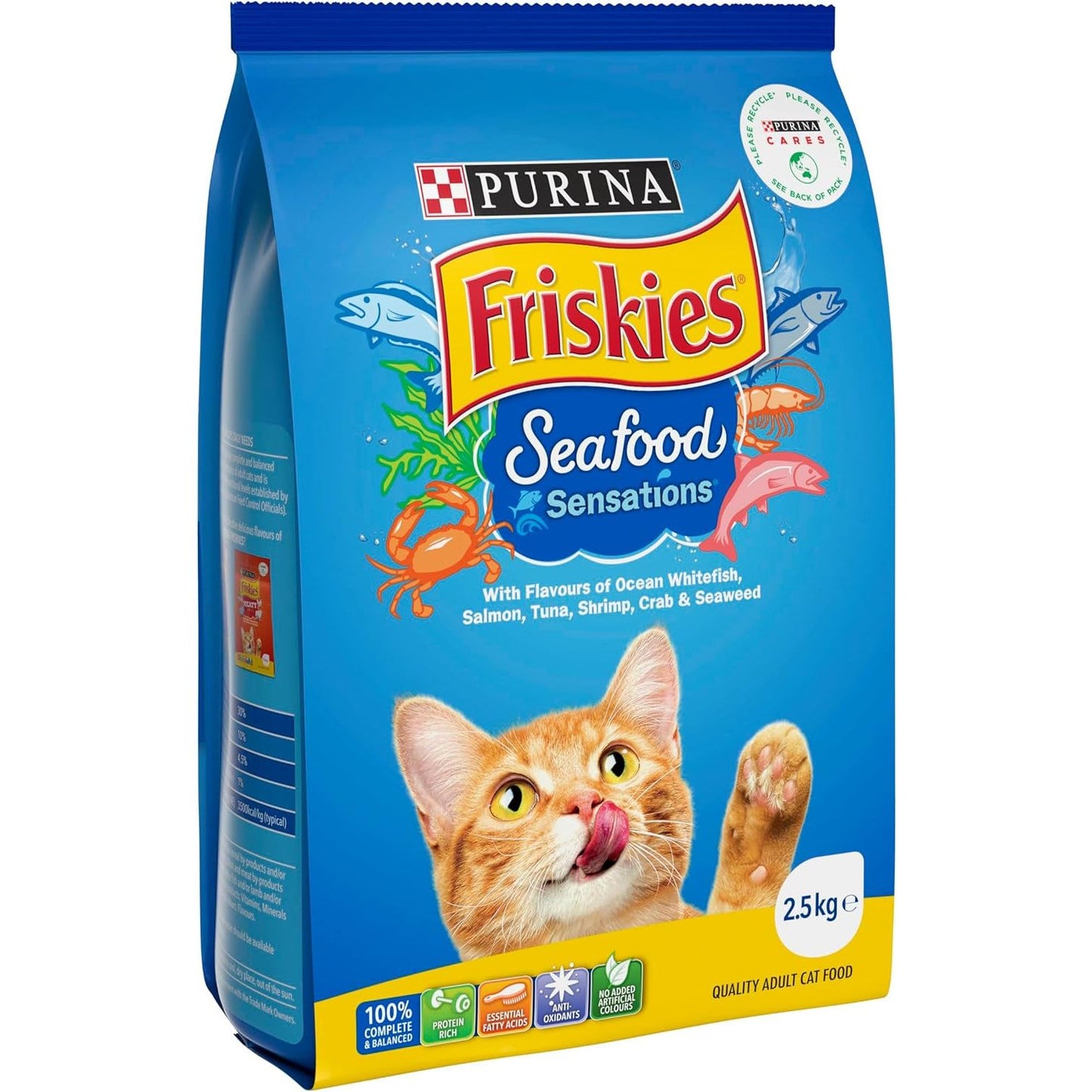 FRISKIES Adult Dry Cat Food Seafood Sensations 2.5Kg