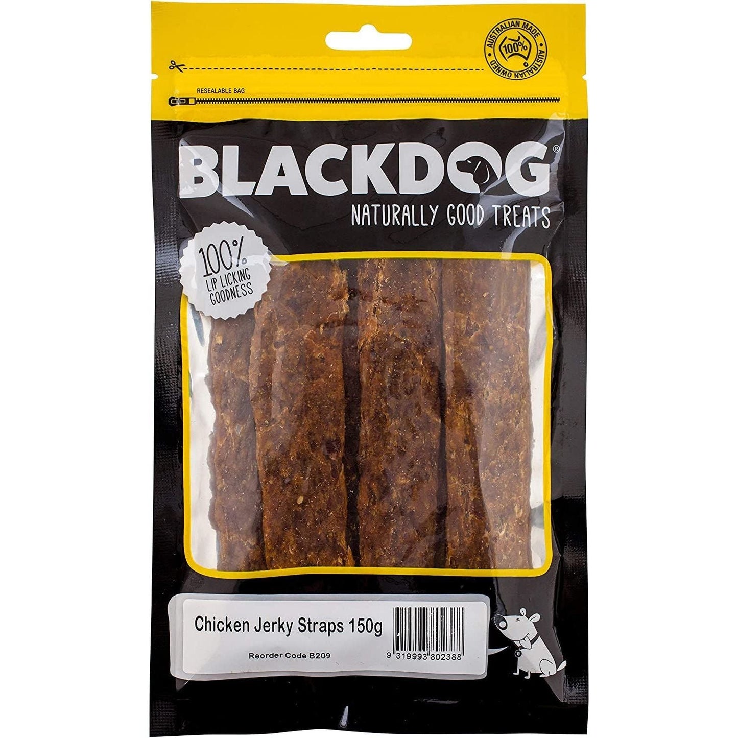 Chicken Jerky Straps -150G, All