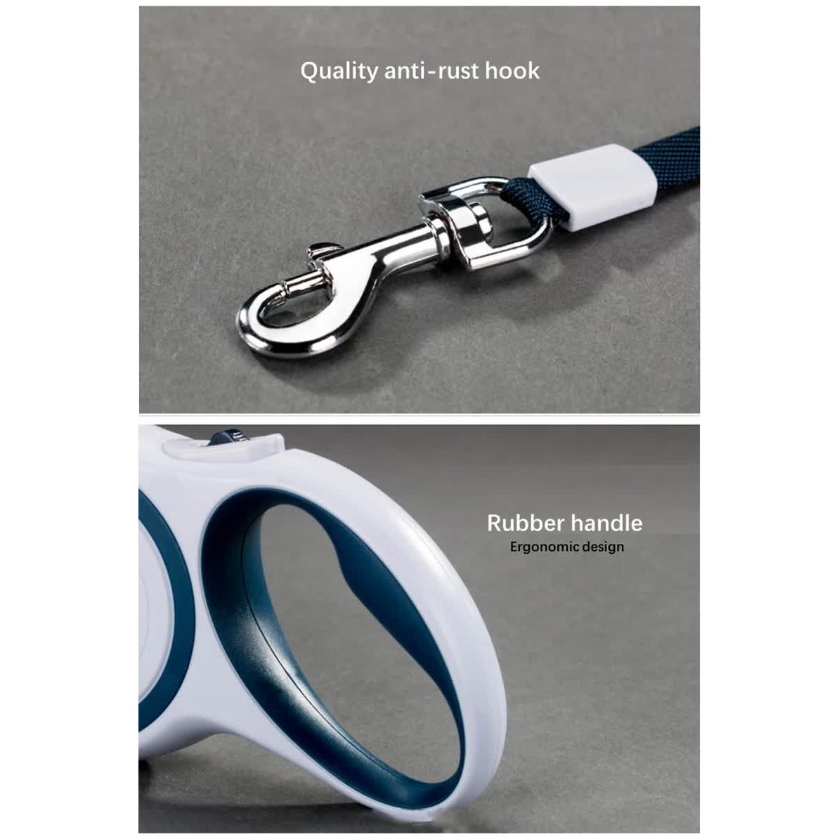 Coffee 5M Pet Leash Retractable - Tangle-Free, Extendable Pet Leash for Walking
