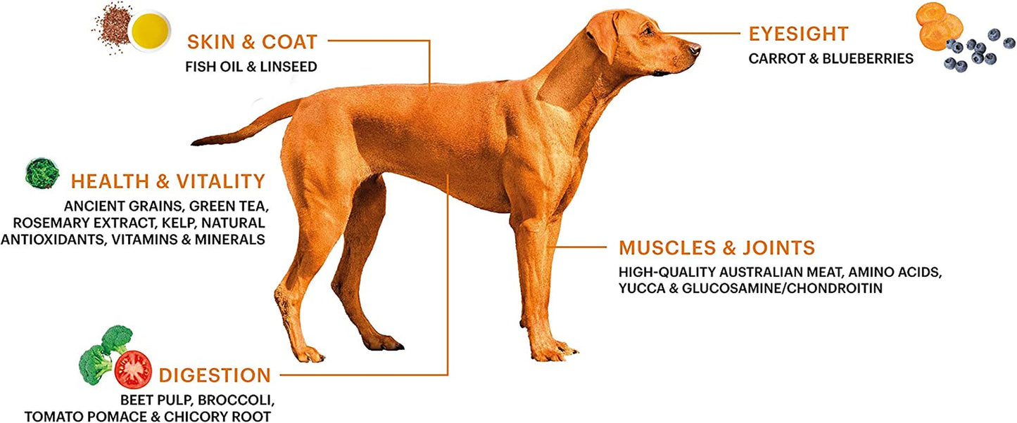 CART52 Australian Grain Free Kangaroo for Adult Dog, 2.5 Kilograms