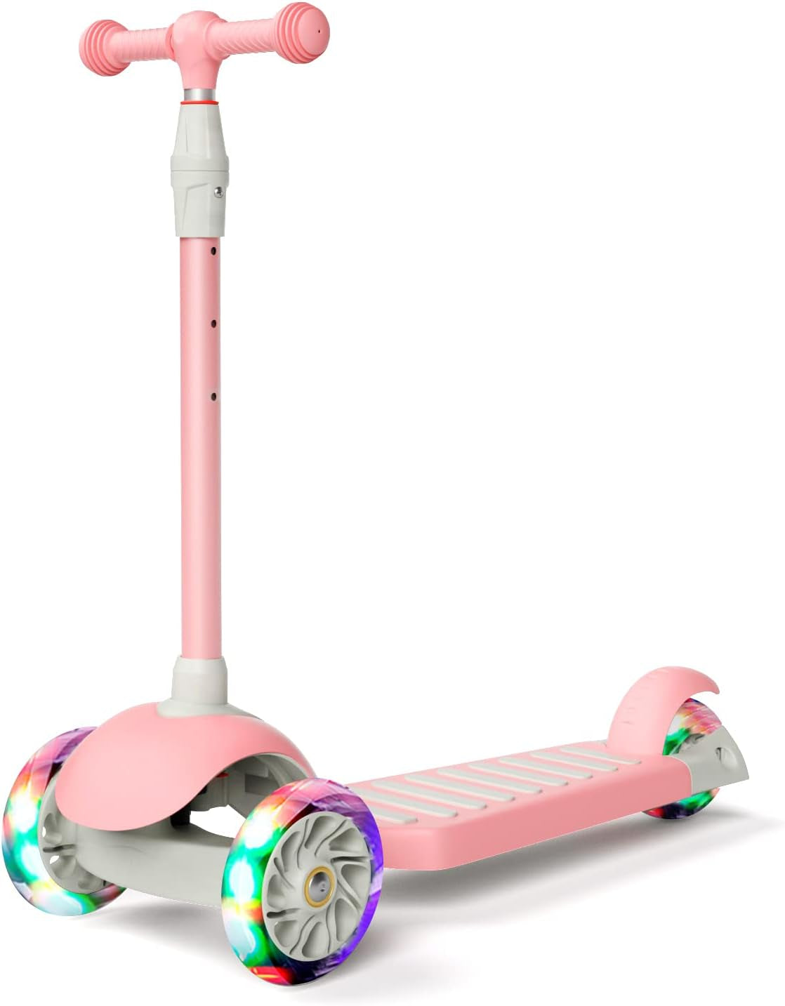 Scooter for Kids Kick Scooter for Toddler Girls Boys Scooter Kids 3 Wheel Scooter with Adjustable Height and Light-Up Wheels Scooter for Children Ages 3-12
