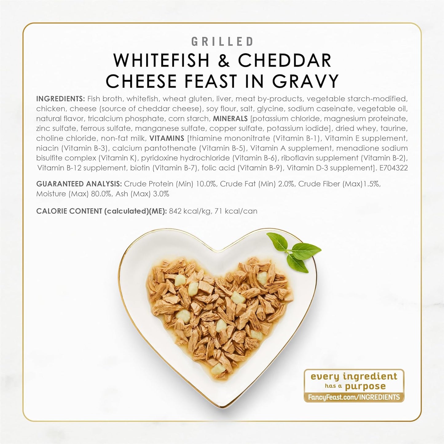 FANCY FEAST Delights with Cheddar Adult Wet Cat Food Grilled Collection 24X85G