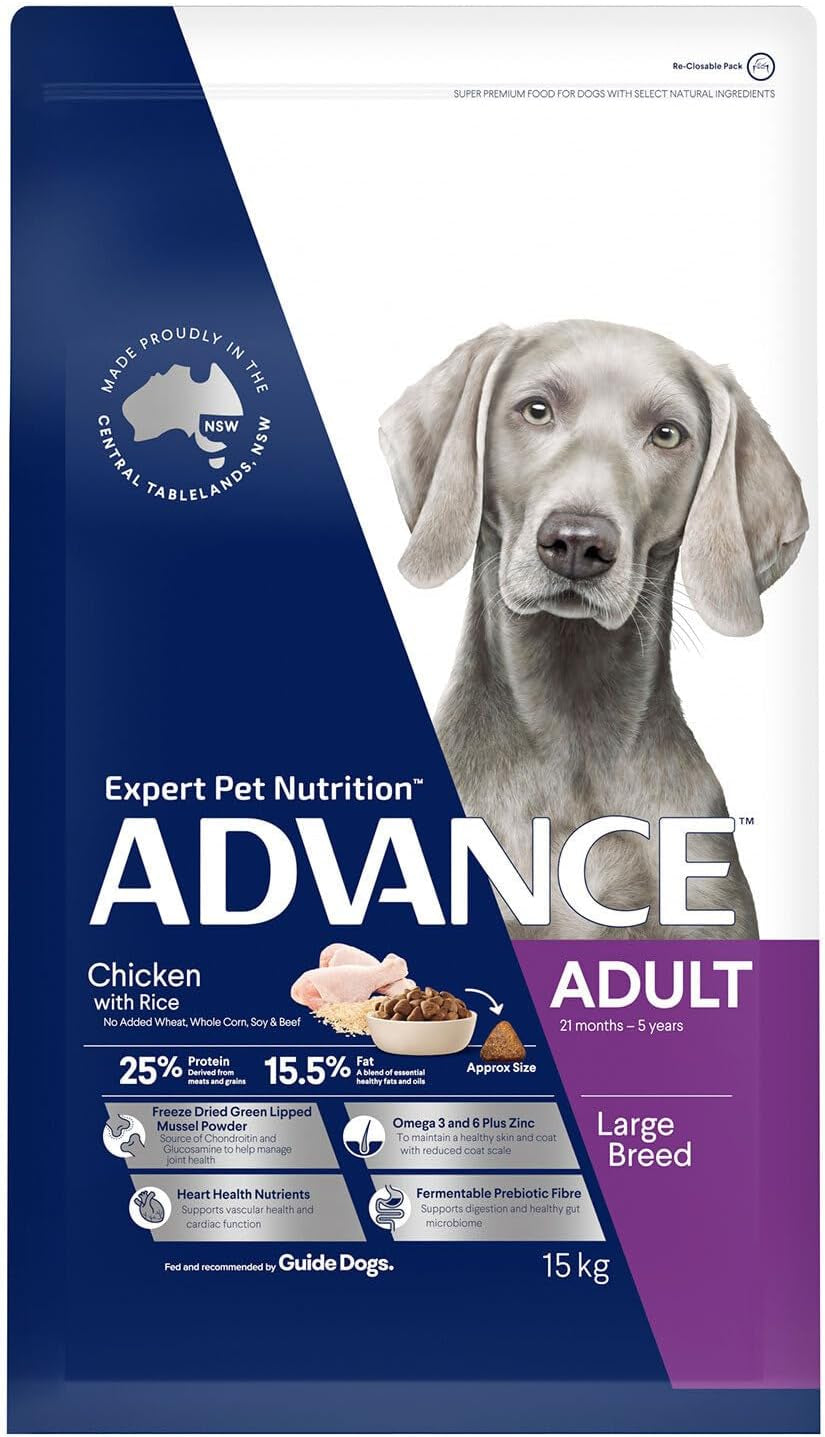 DOG ADULT LARGE BREED CHICKEN RICE 15KG (216257)