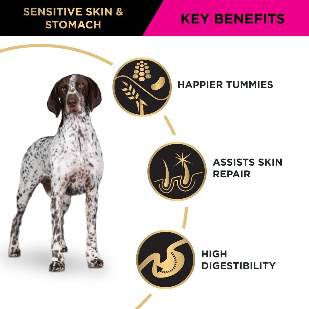 Proplan Adult Sensitive Skin & Stomach Medium & Large Breed Dry Dog Food 12Kg