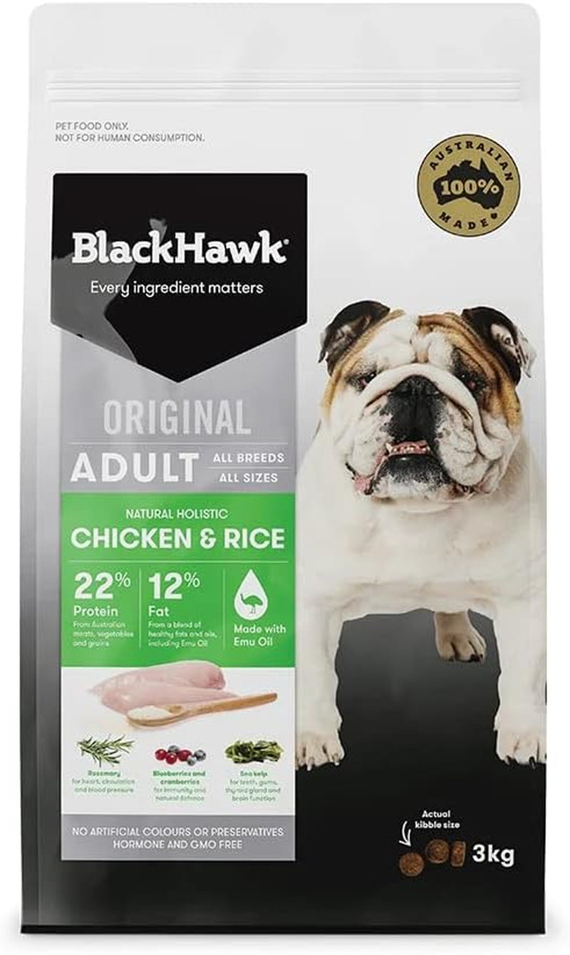 '- Dry Dog Adult and Senior Food, Chicken and Rice, 3Kg