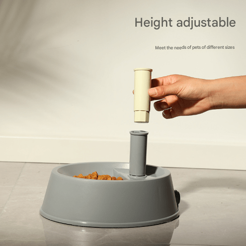 Grey Adjustable Height Pet Water Dispenser - Free Standing or Hanging - No More Bending!