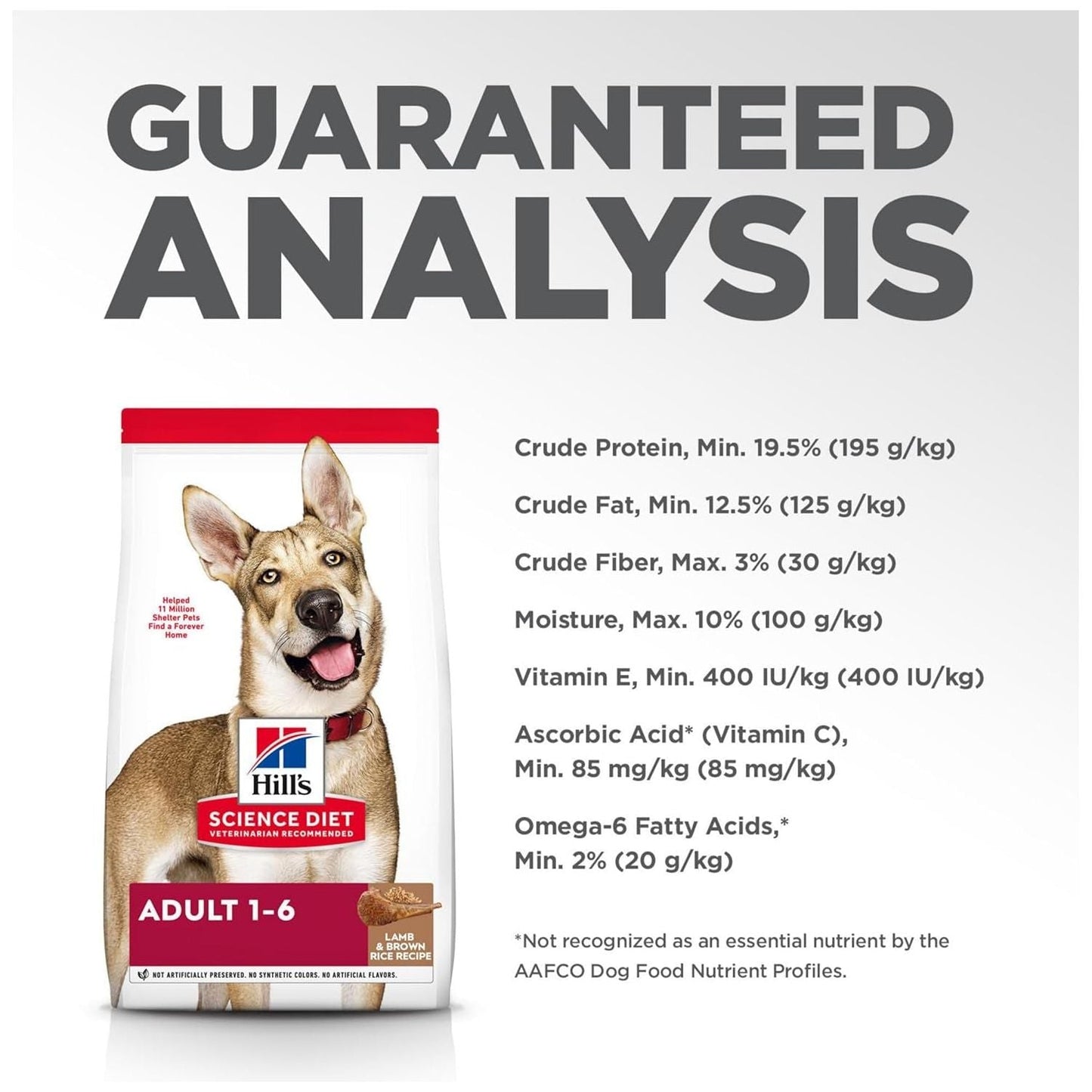 Hill'S 2036 Adult Lamb Meal and Brown Rice Dry Dog Food, 14.97 Kg