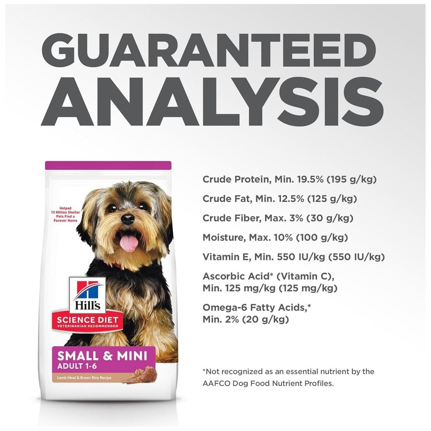Hill'S 2896 Adult Small Paws Lamb Meal and Rice Dry Dog Food, 2.04 Kg