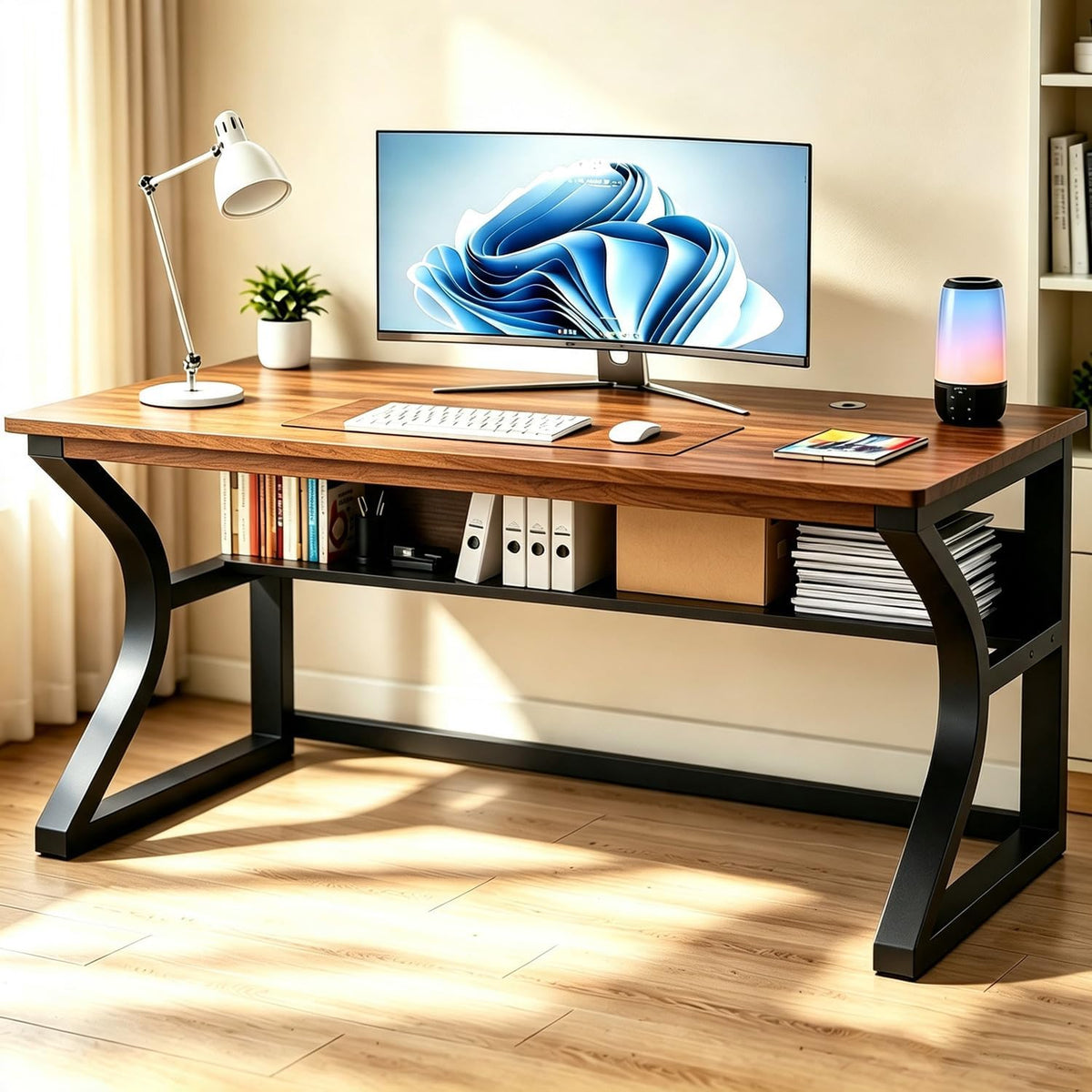 Study Desk with Shelf 80cm