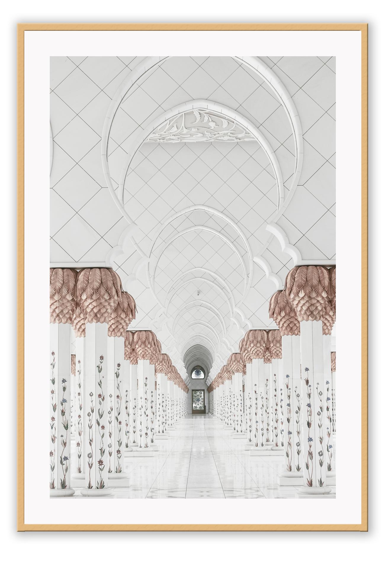 Moroccan style boho print with neutral rust and grey tones interior design architecture style inspiration