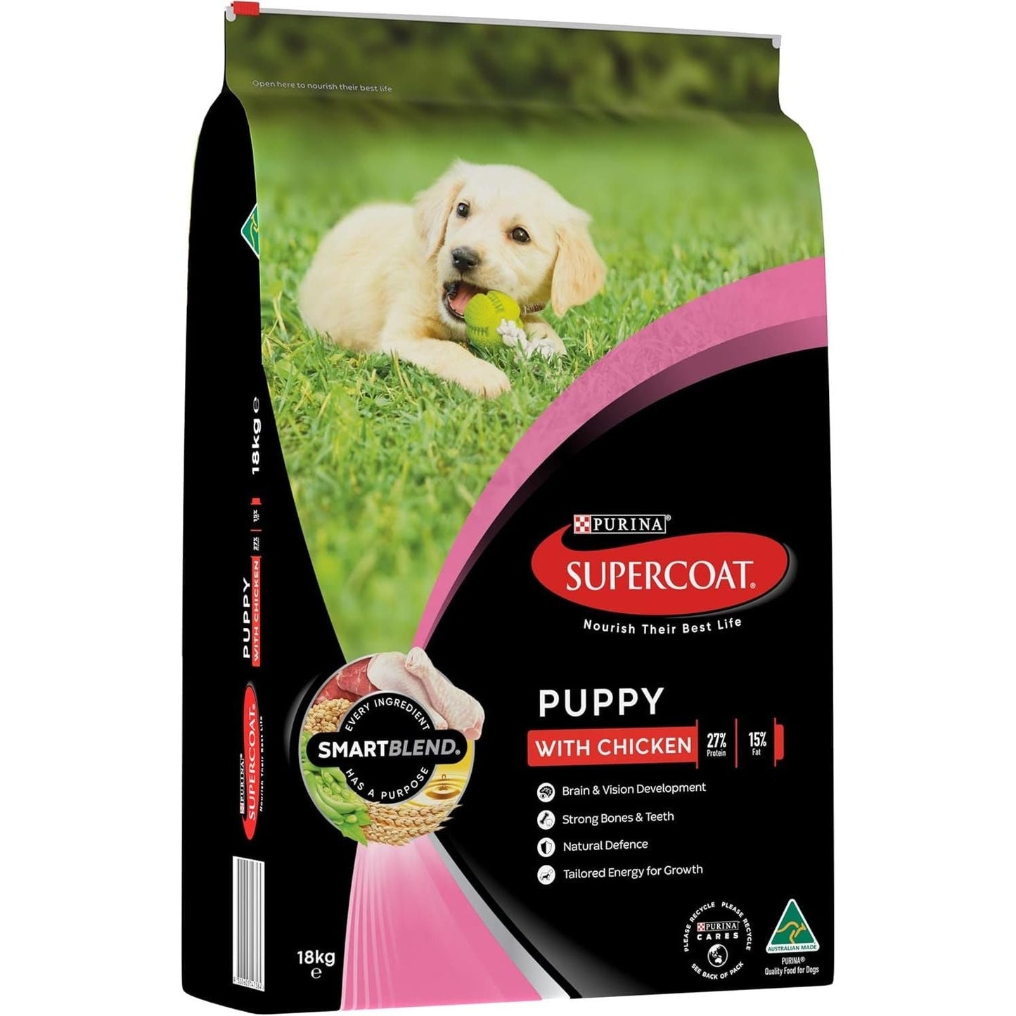 SUPERCOAT SMARTBLEND Puppy Dry Dog Food Chicken 18Kg