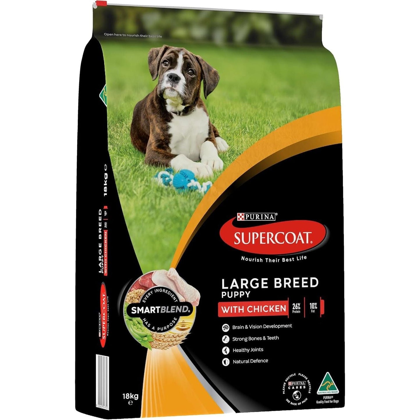 SUPERCOAT SMARTBLEND Puppy Dry Dog Food Large Breed Chicken 18Kg