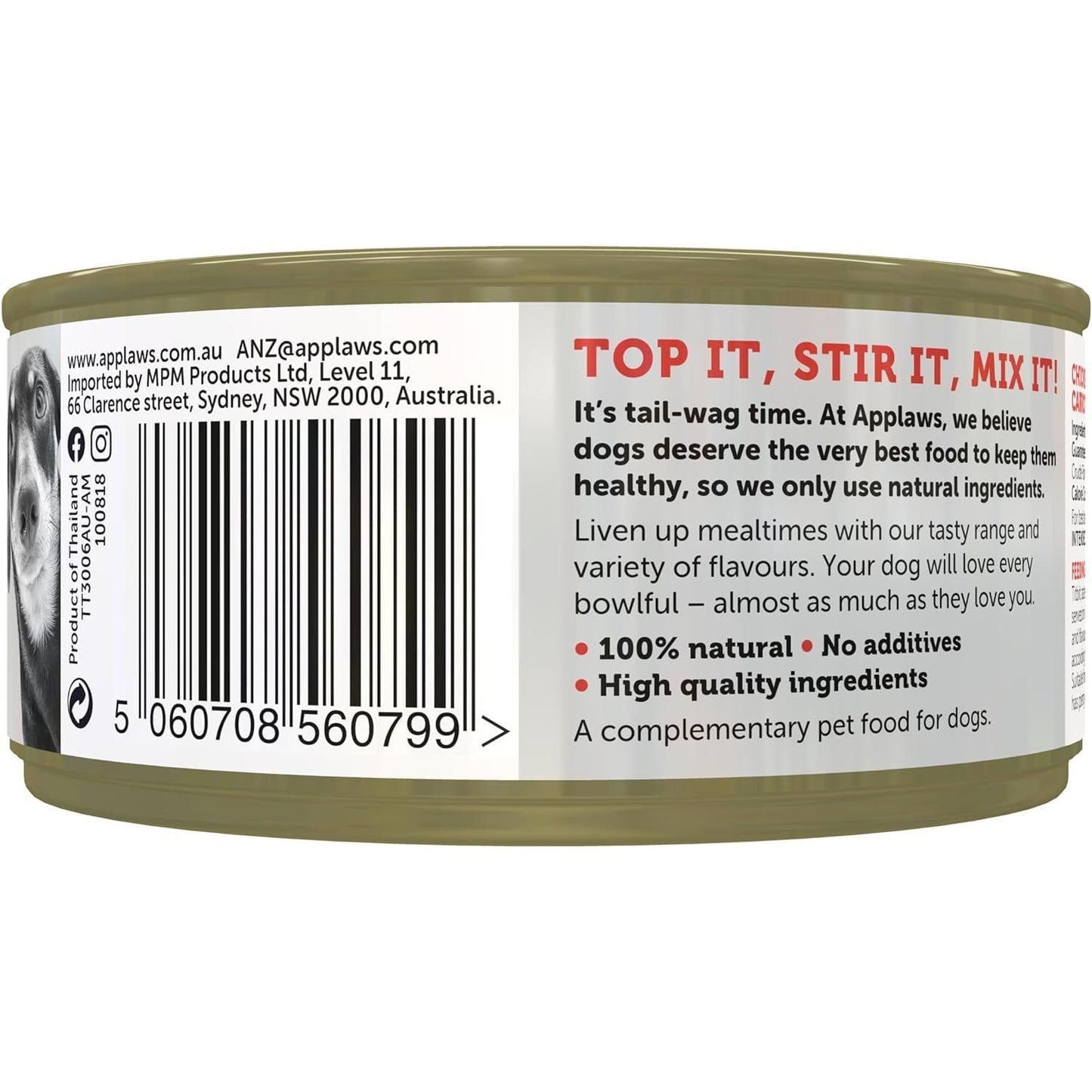 Taste Toppers 100% Natural Wet Dog Food Chicken Breast with Beef Liver & Vegetables in Broth Tin 156G (Pack of 16), Limited Ingredients Pet Food