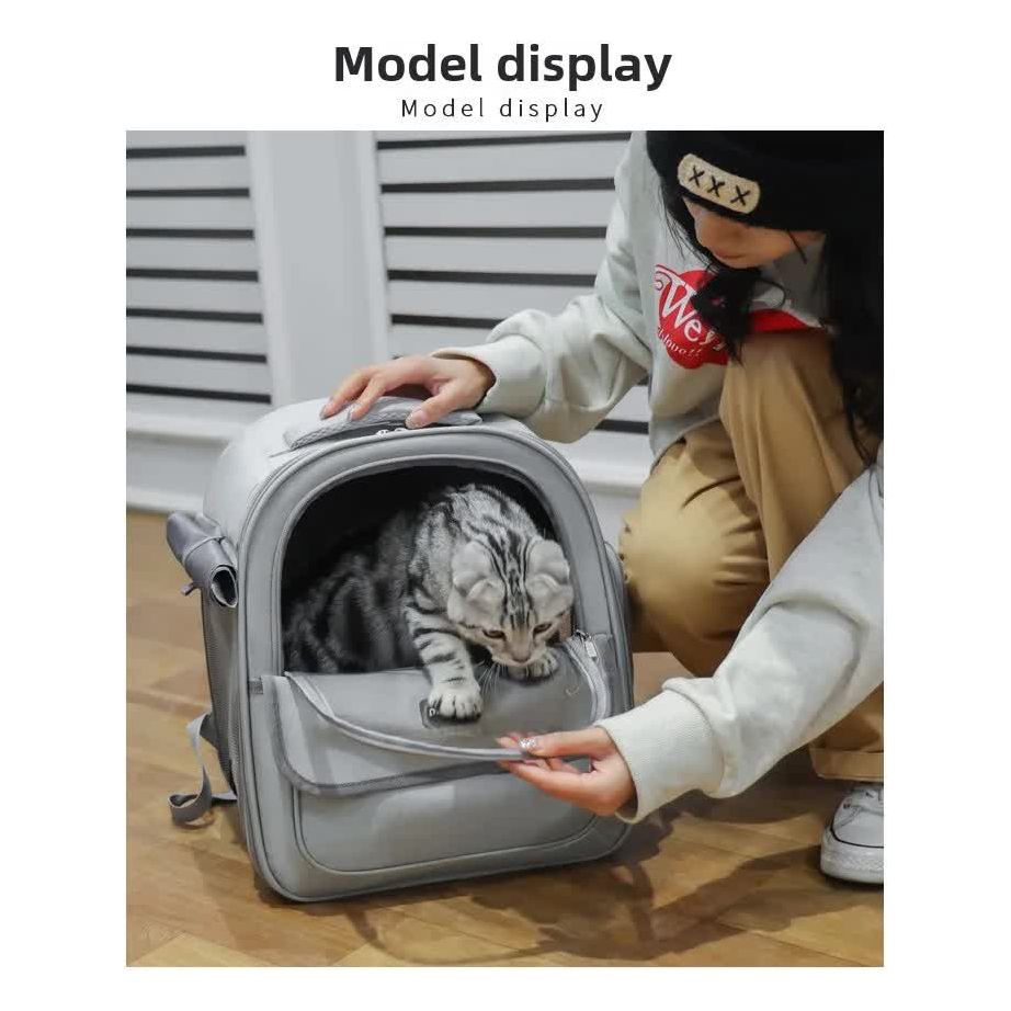 Yellow Pet Carrier Backpack - Space Capsule Design for Cats & Small Dogs